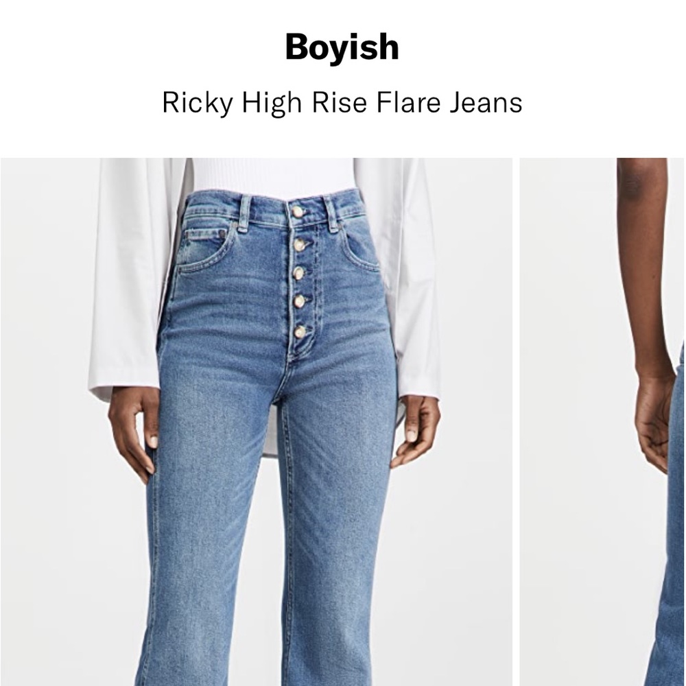 Boyish Ricky High Rise Flare Jeans 27